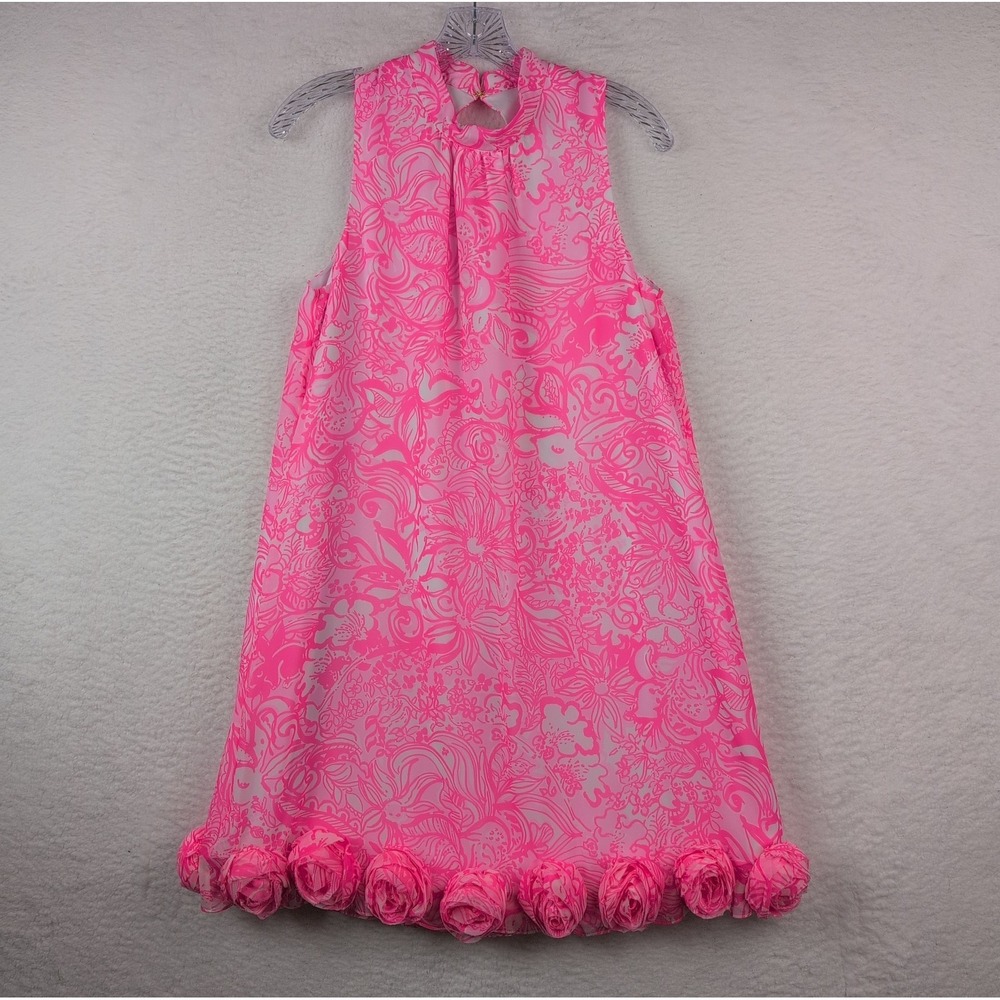 NWT Lilly Pulitzer Linda Dress Women's Small Pink Tropics Bunny Hop Rare